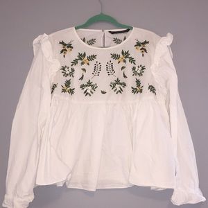 Floral Embroidered Blouse